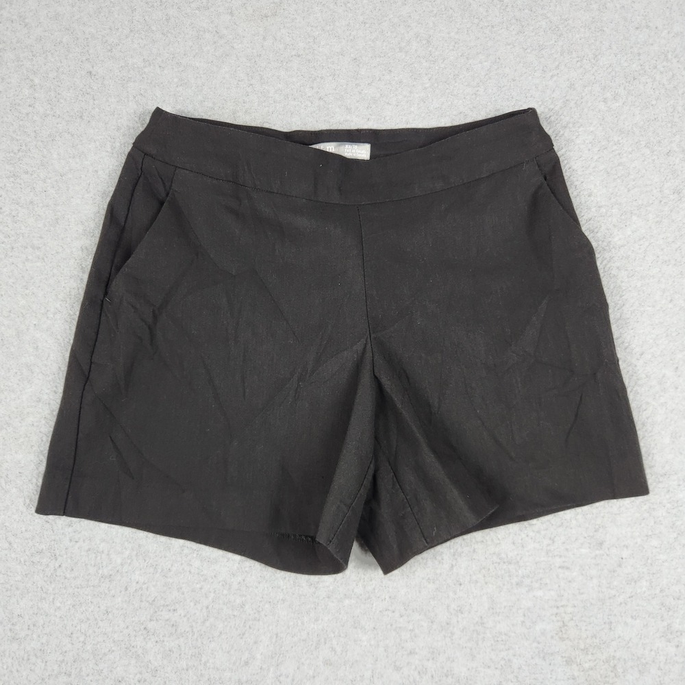 I‎ Love Tyler Madison Shorts Womens XS Black Cotton Tailored Stretch Pull On